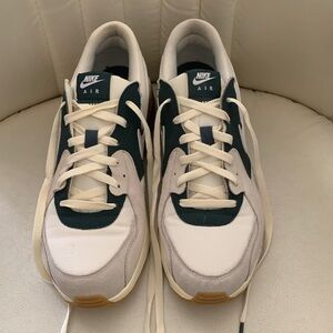 Nike Men's Air Max Sneakers in White and Dark Green